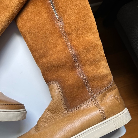 FRYE AND CO. Tan Suede Leather Boots - Picture 3 of 9